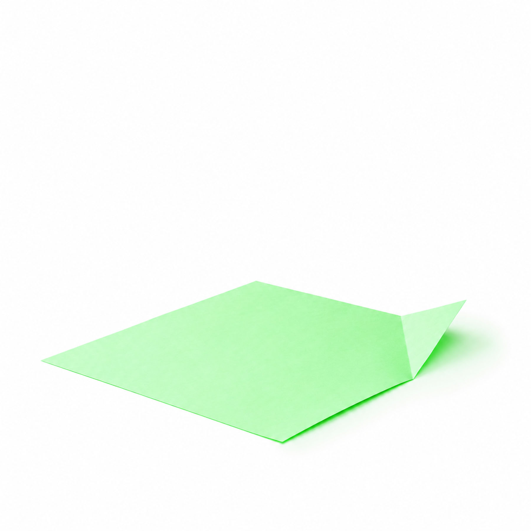 Abstrakte Origami-Faltform